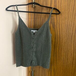 American eagle size medium dark green sweater tank